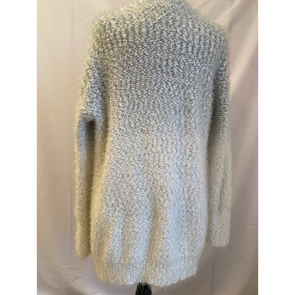 Womens large ombre cardigan sweater jacket soft in gray to cream by Ruby Moon - Picture 4 of 9